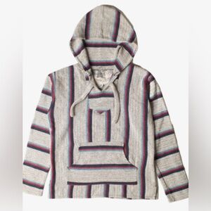 The Original Señor Lopez Baja Hoodie striped XS pullover $60 surf recycled